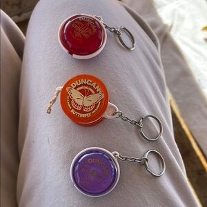 Duncan Yo-Yo Set - Red, Orange, and Purple